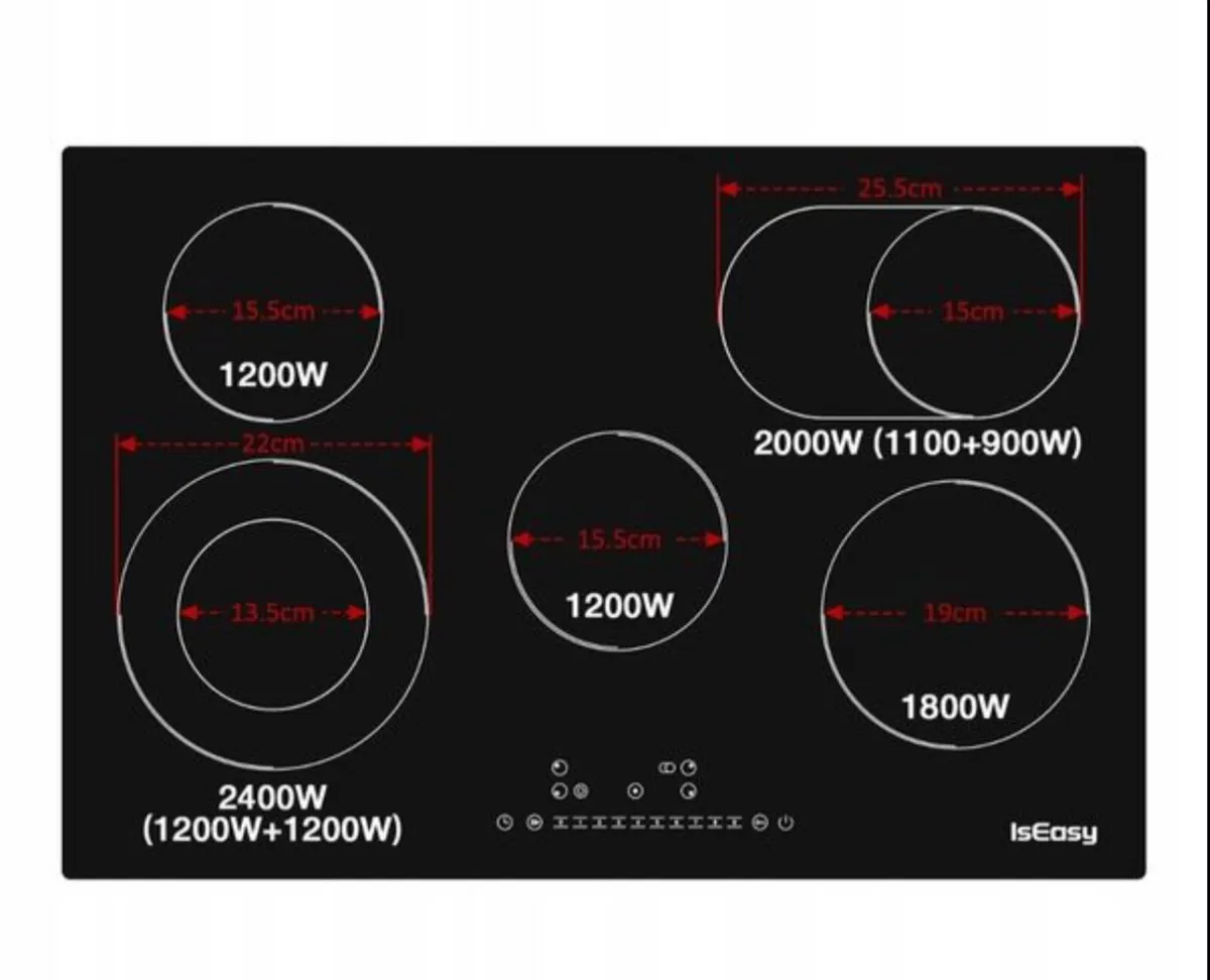 5-Zone Glass Ceramic Hob - Image 2