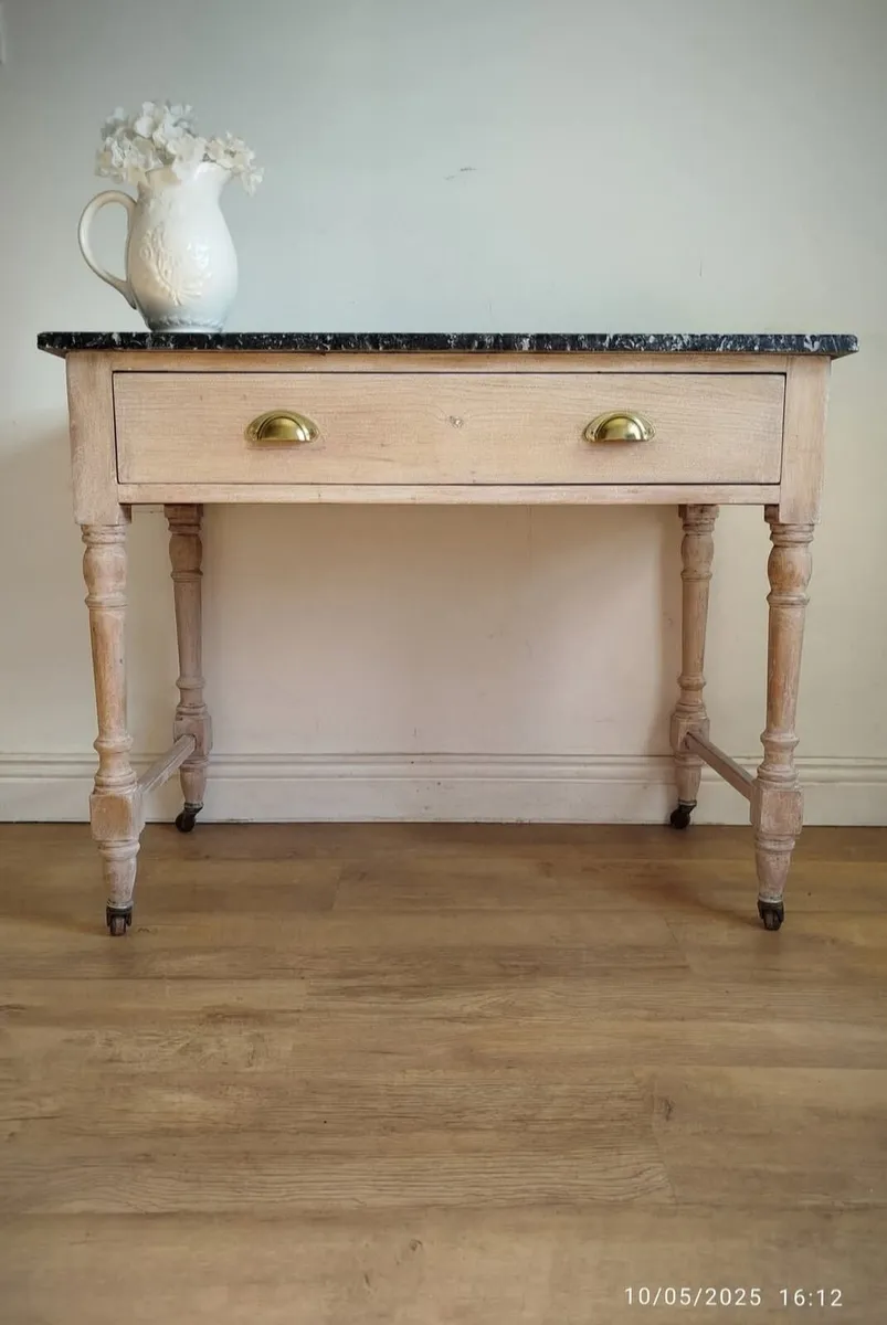 Marble Top Hall Table