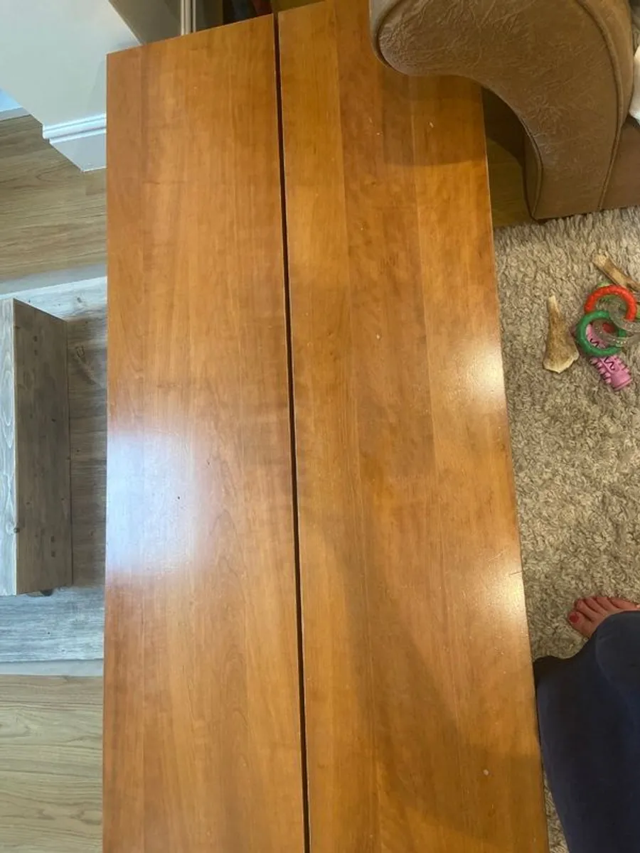 Wooden coffee table and side table - Image 1