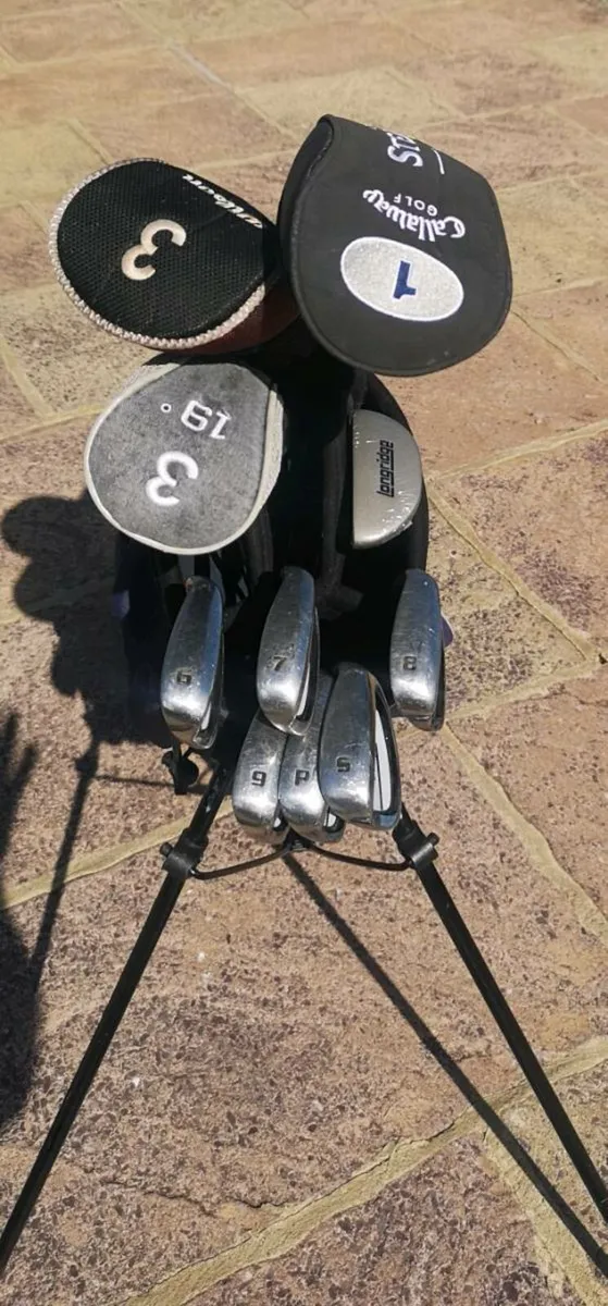 Lady set, 3 x woods, 6 x irons, putter and bag - Image 2