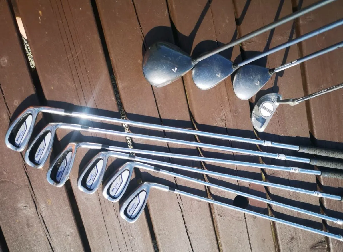 Lady set, 3 x woods, 6 x irons, putter and bag - Image 4
