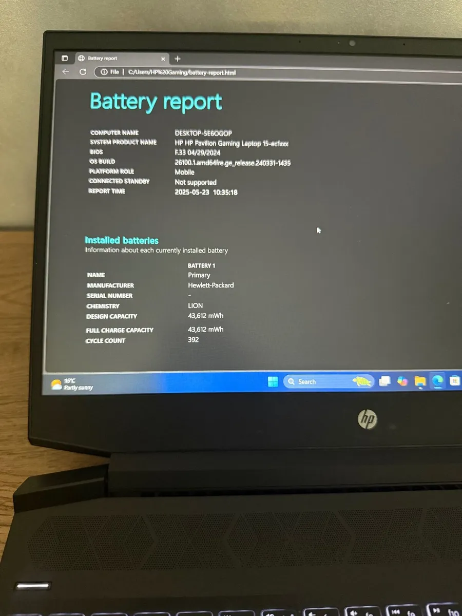 HP Pavillion 15 Gaming Laptop 32GB/512+256SSD/Nvid - Image 2