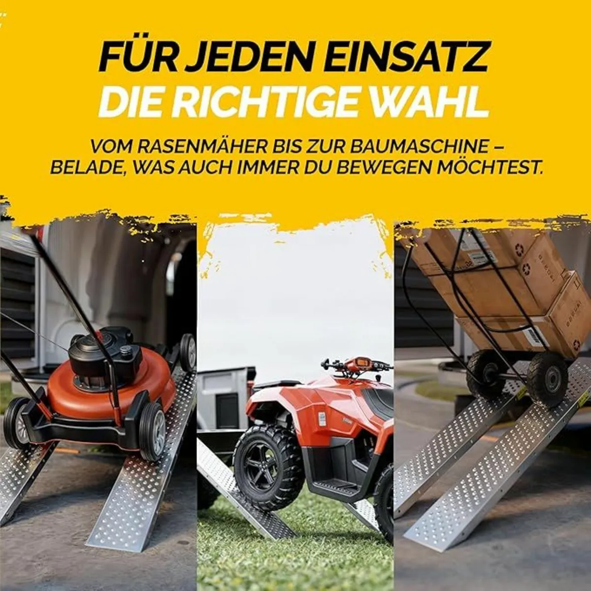 Set of 2 400 kg Loading Ramp Galvanised Steel Ramp - Image 2