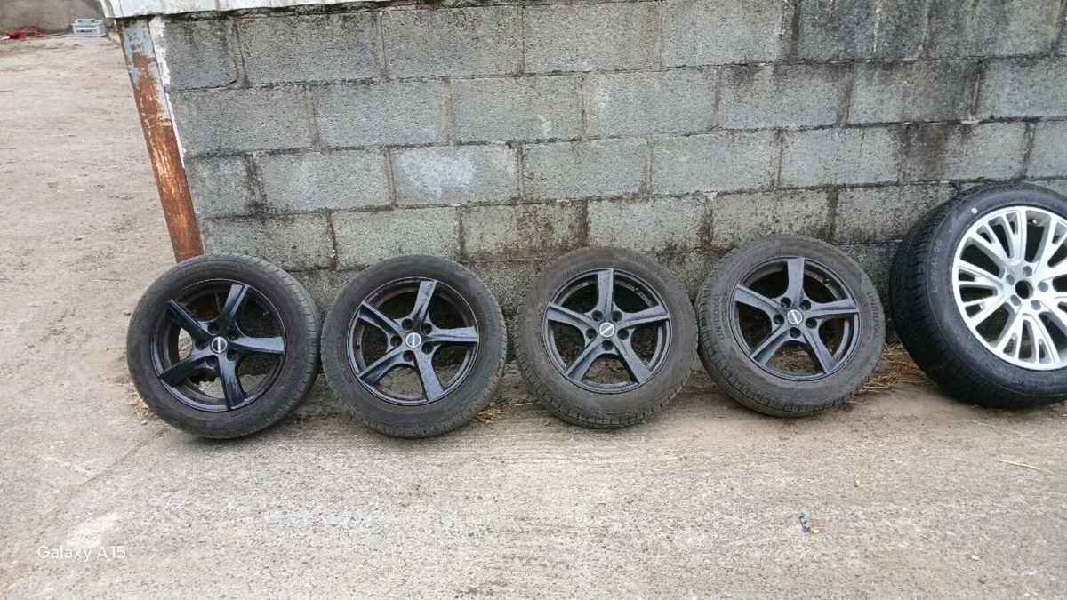 5x112 Alloys new tyres - Image 1