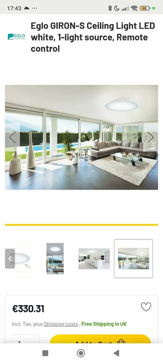 XLarge Modern LED lamp light * Bargain* - Image 2
