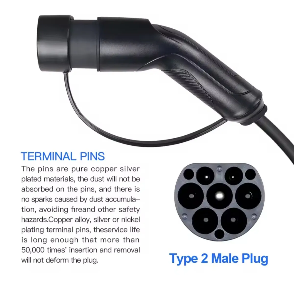 EV charger cable type 1 for nissan leaf 2011-2017 - Image 4