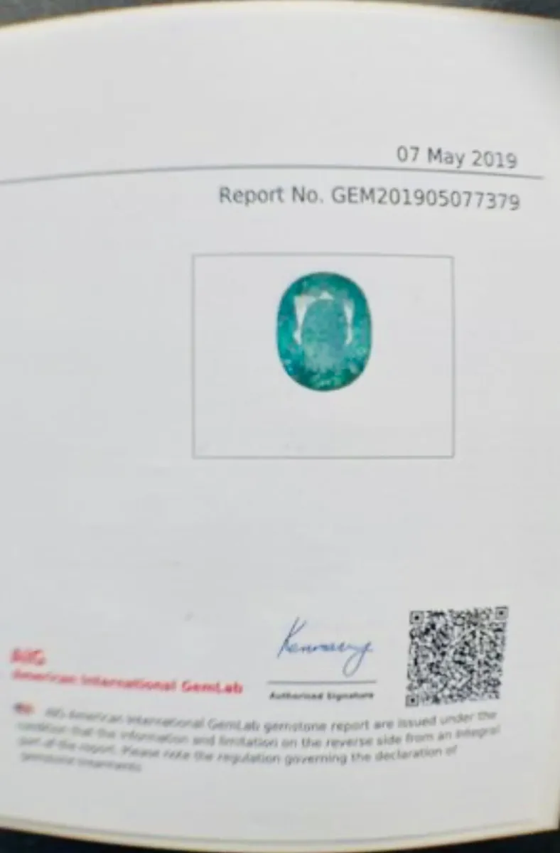 Neon Green Paraiba Tourmaline 7.32 ct - Image 3