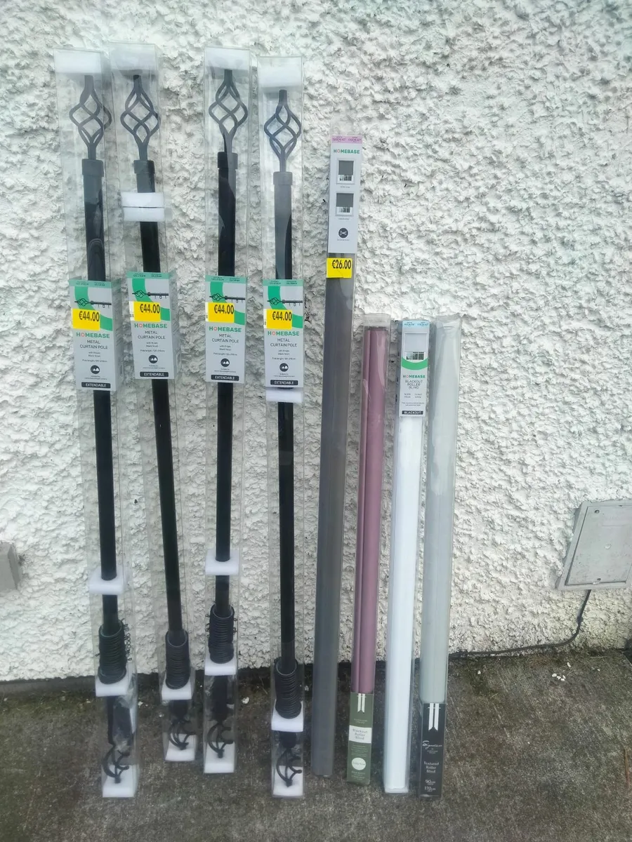 Curtain poles and blinds - Image 1