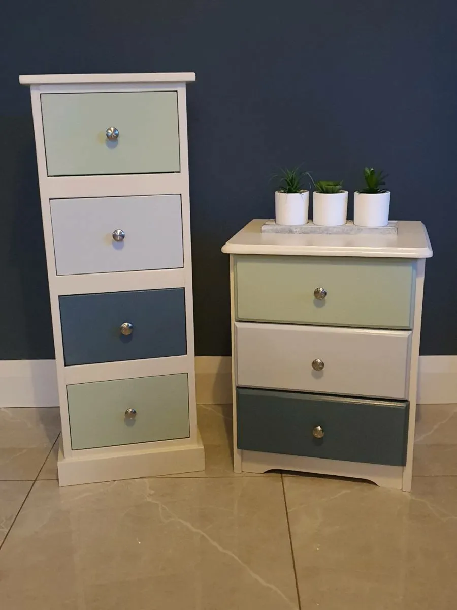 Bedside Locker & Tallboy - Image 1