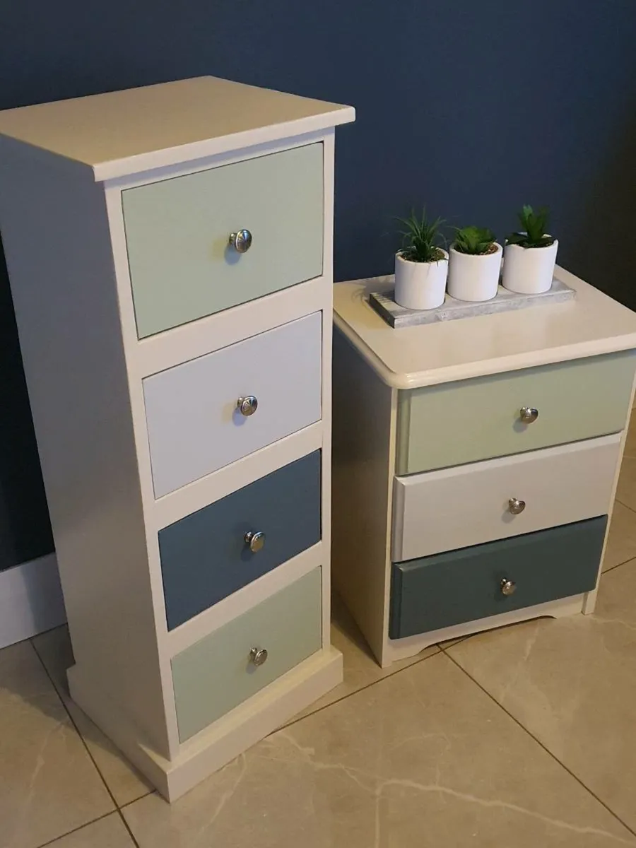 Bedside Locker & Tallboy - Image 2