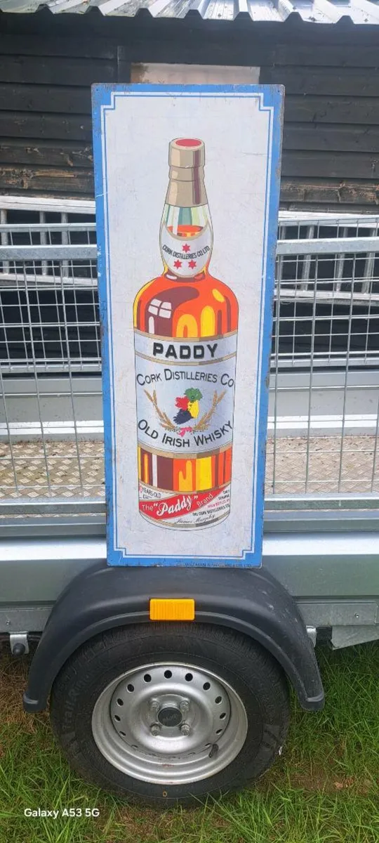 Large  paddy metal sign