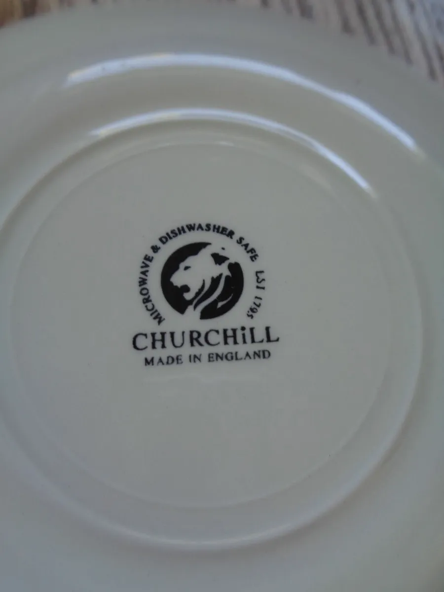 Willow Pattern Side Plates x 2 and Saucer for Sale - Image 2