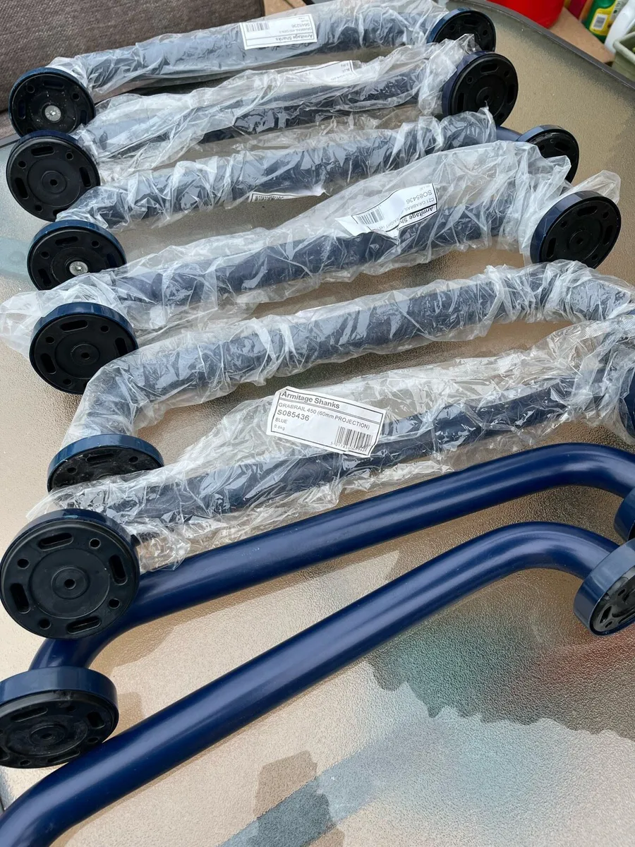 Armitage Shanks Blue Grabrails - Image 1