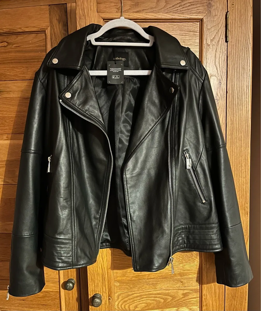 Anthology Black Leather Jacket - Image 1