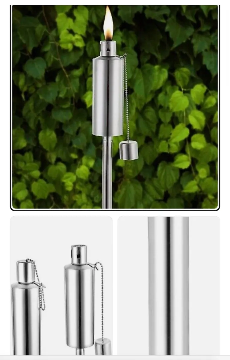 6 New garden torches - Image 4
