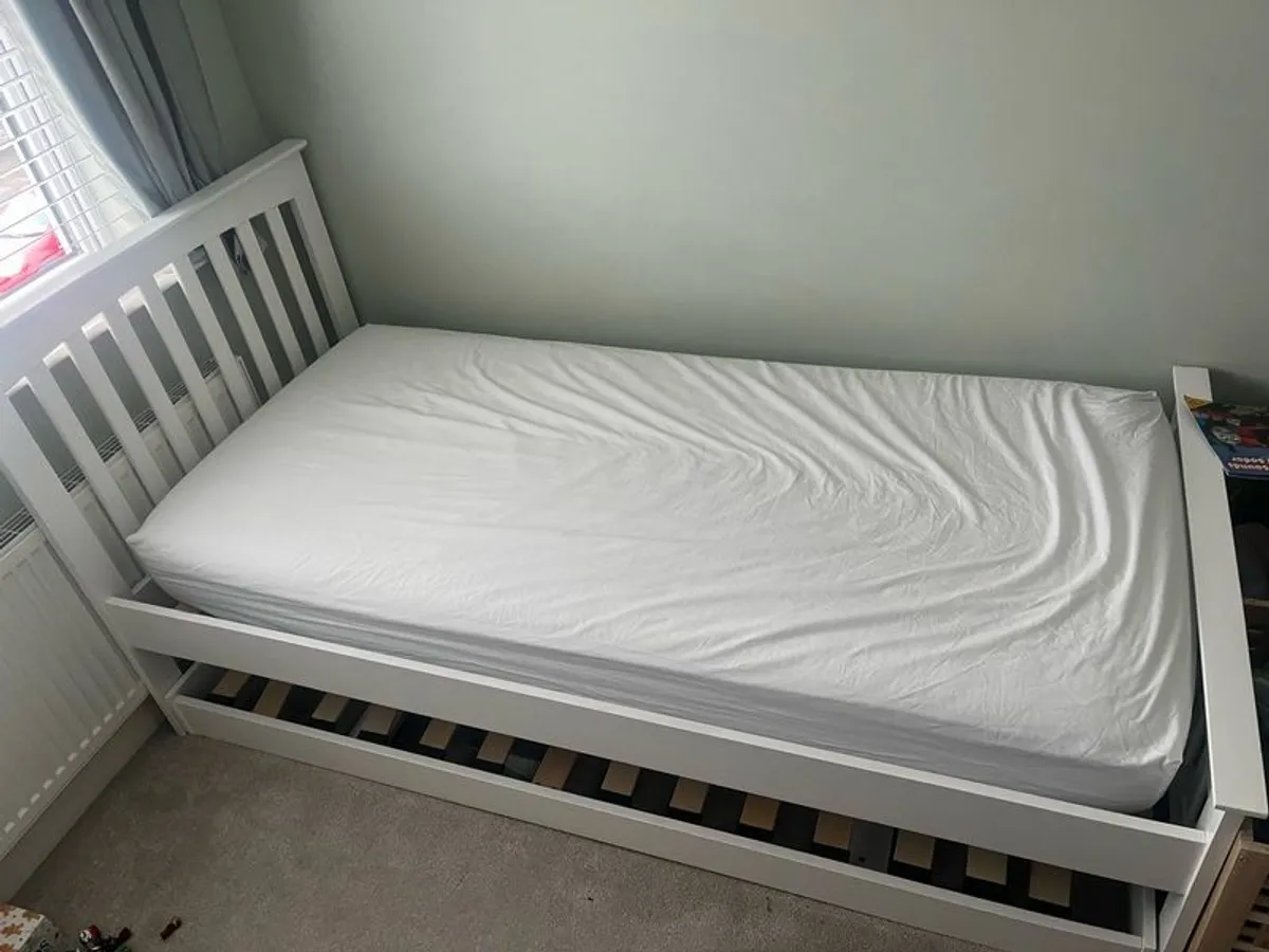 3ft single bed with guest bed underneath - Image 1