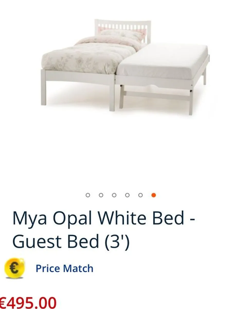 3ft single bed with guest bed underneath - Image 2