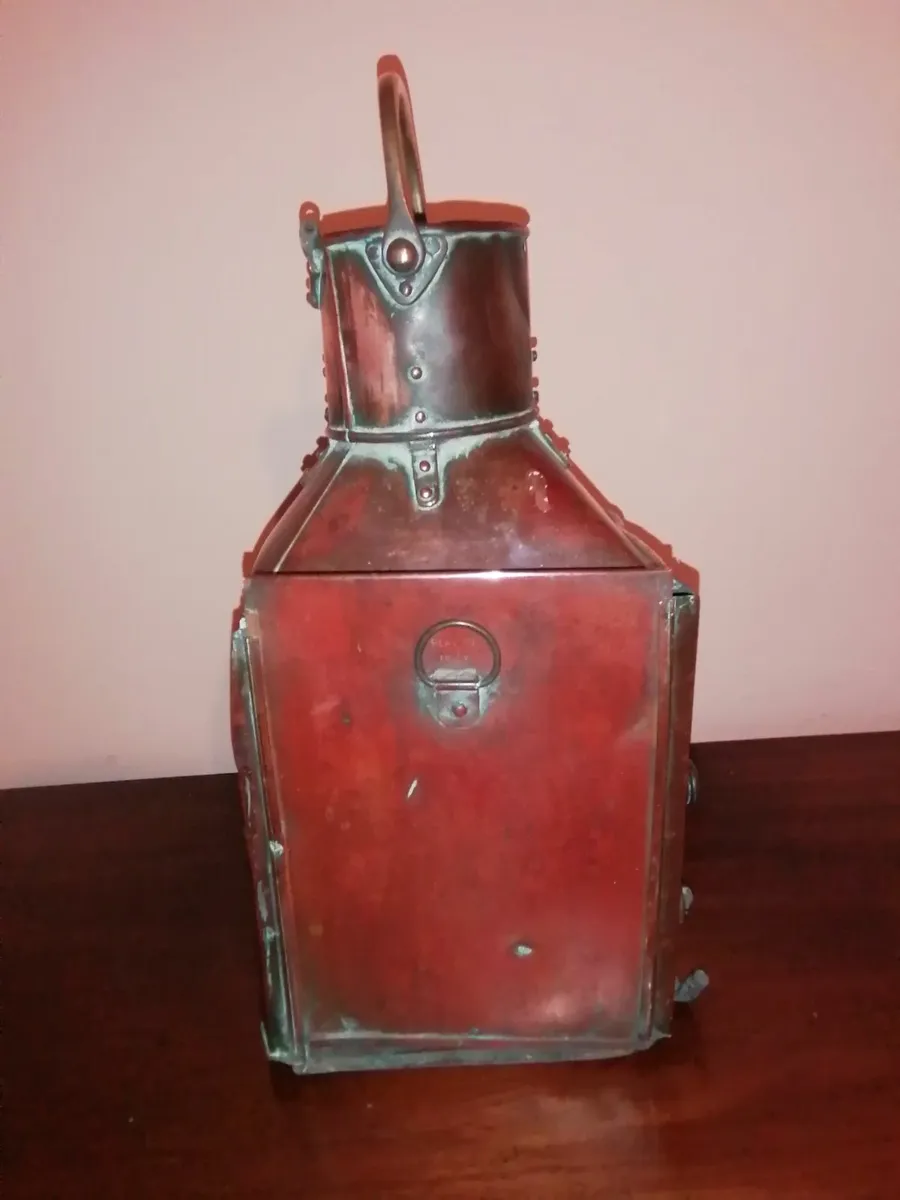 Alderson & Gyde 1943 Copper & Brass Ships Lantern - Image 2