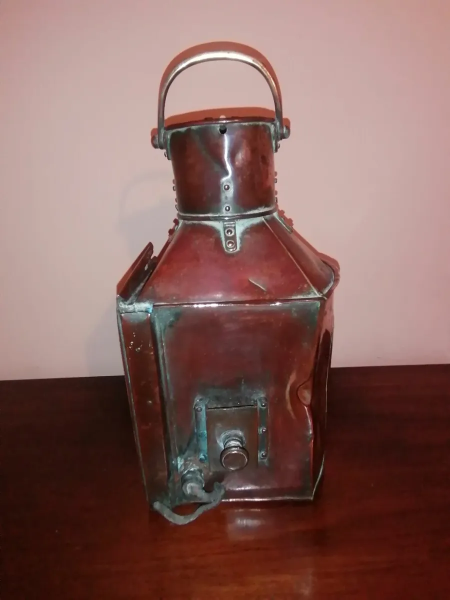 Alderson & Gyde 1943 Copper & Brass Ships Lantern - Image 3