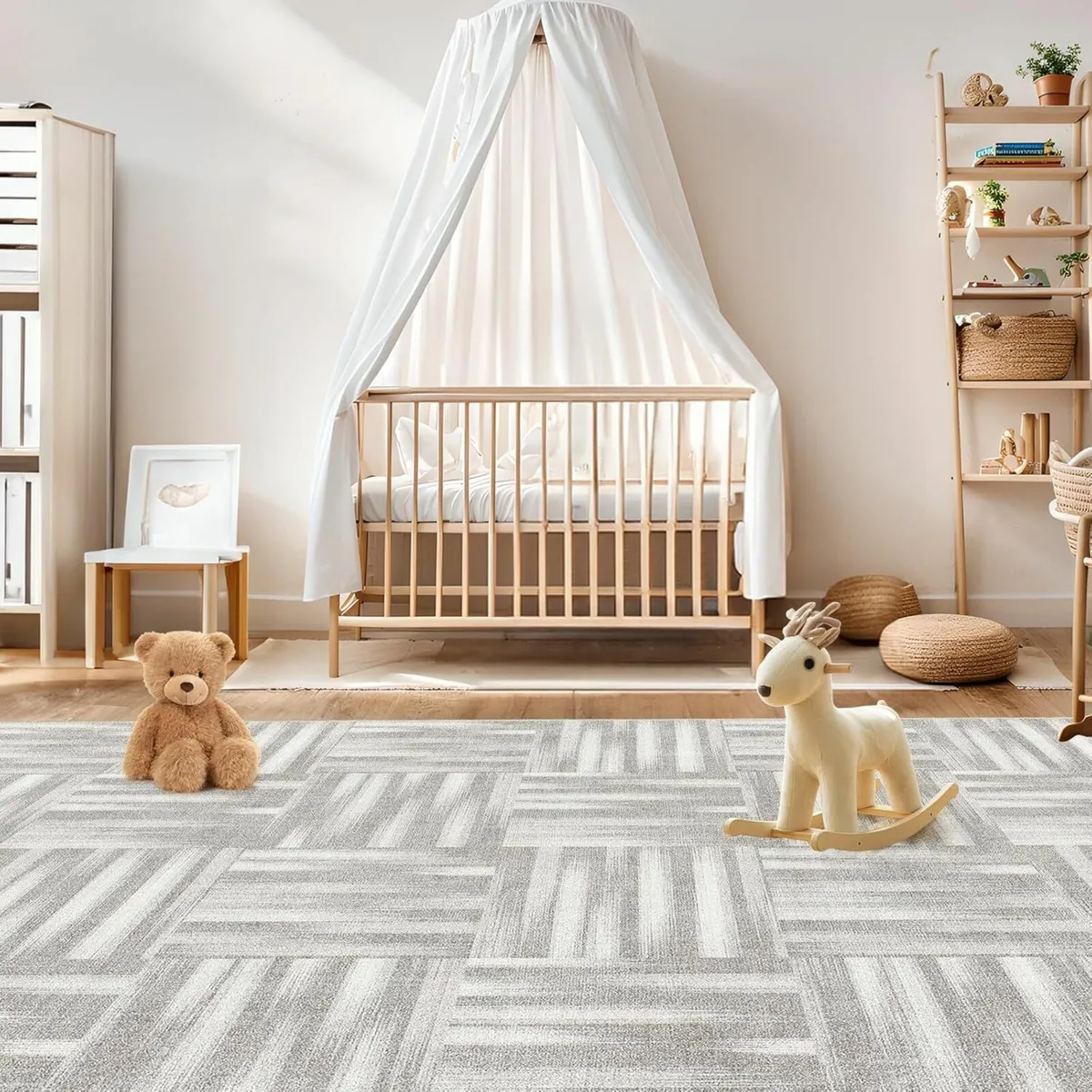 Modern Rug Soft  Large Grey bedroom 160x230cm - Image 3