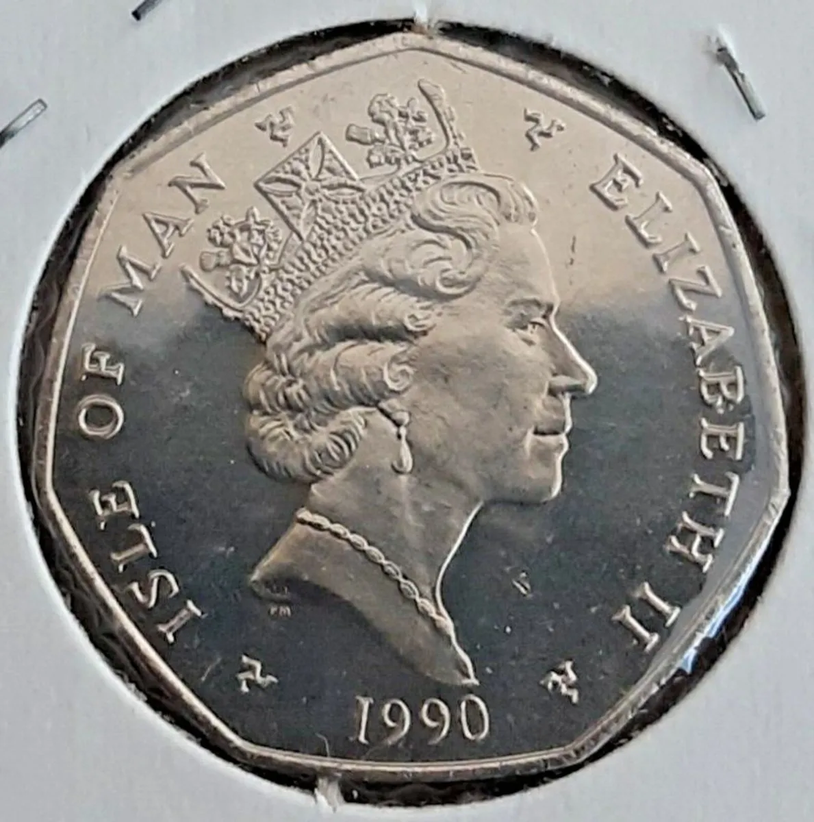 Rare, Christmas Isle of Man 50p. 1990, Free Post - Image 2