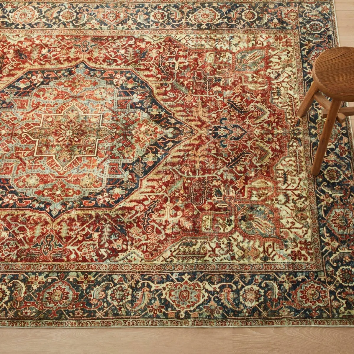 Vintage Rug Bedroom Living Room Red 160x230 cm - Image 3