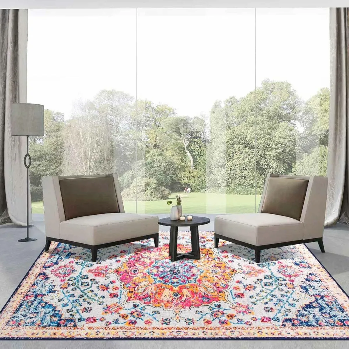 Vintage Red Soft outdoor Washable Rug 160x230cm - Image 1