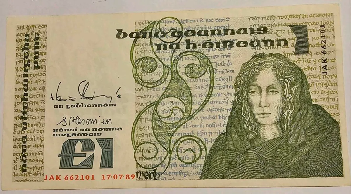 1989 irish pound note - Image 1