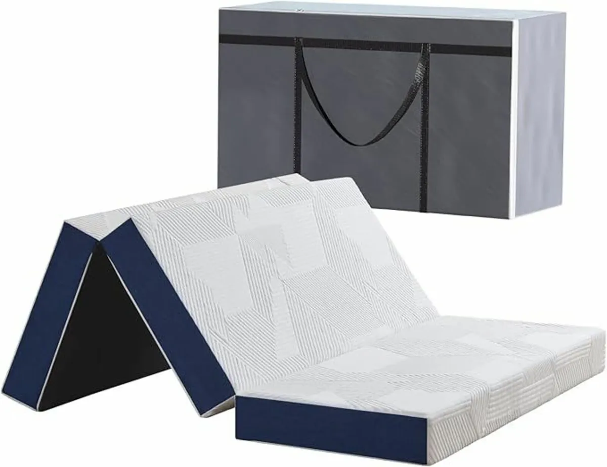 Folding Mattress Small Double Pillow 120x190x10cm - Image 1