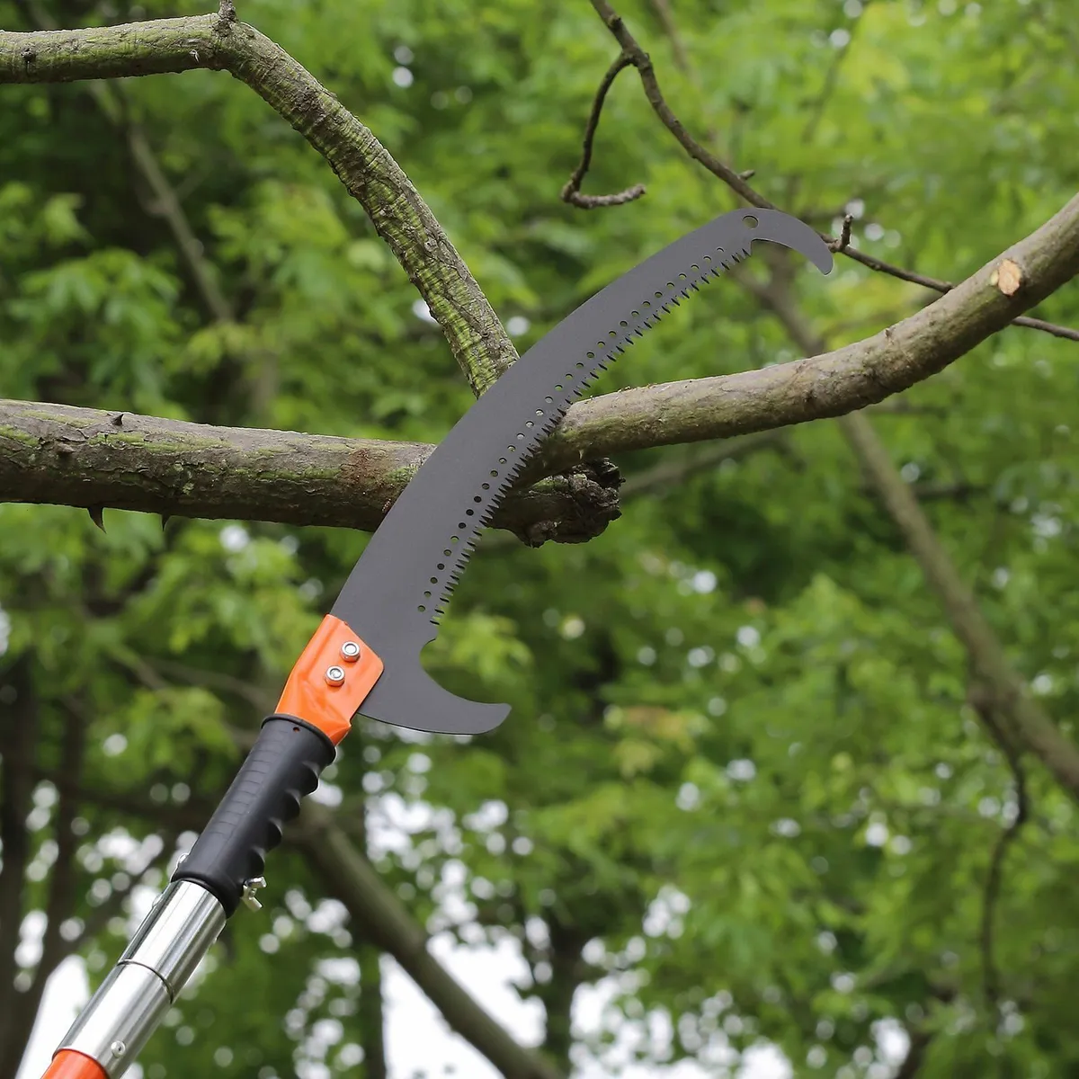Manual Pole Saw, 7.3-27 ft Extendable Tree Pruner - Image 2