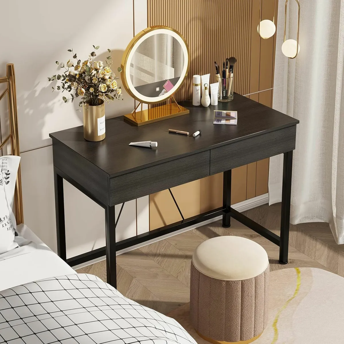 Computer Desk Dressing Table Vanity Desk 100x50cm - Image 2