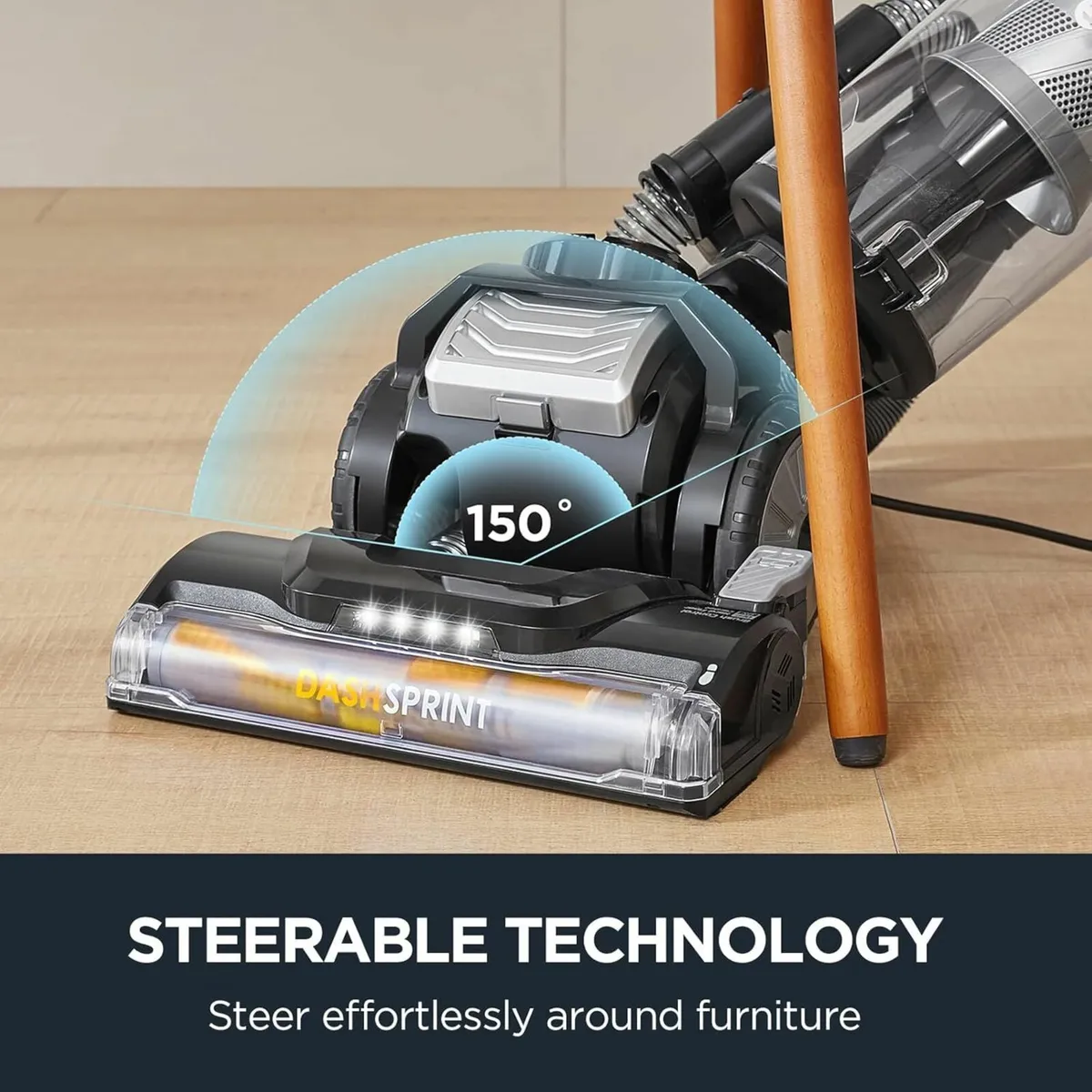 Upright Vacuum Cleaner 2.2L 150° Swivel Steering - Image 3