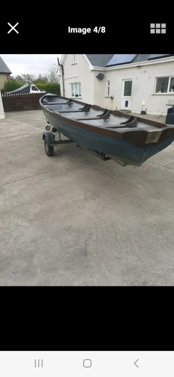 19ft lake boat (no trailer) 8hp Johnson 2 stroke - Image 2