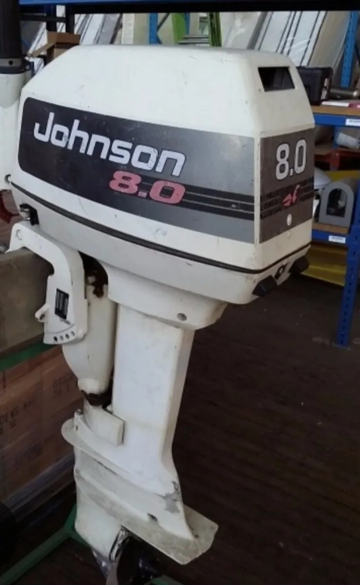 19ft lake boat (no trailer) 8hp Johnson 2 stroke - Image 4
