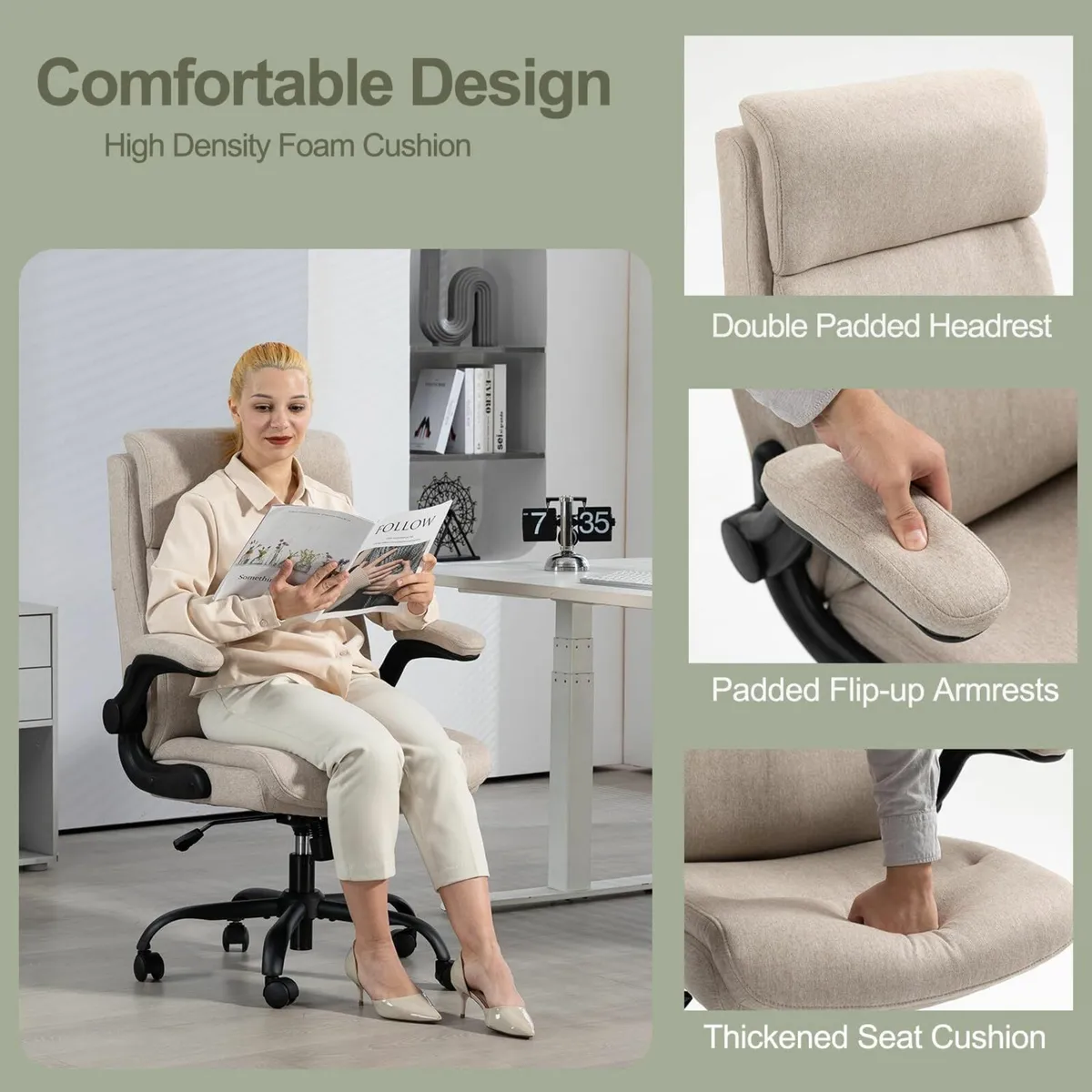 Ergonomic Office Chair Computer Chair Executive - Image 2