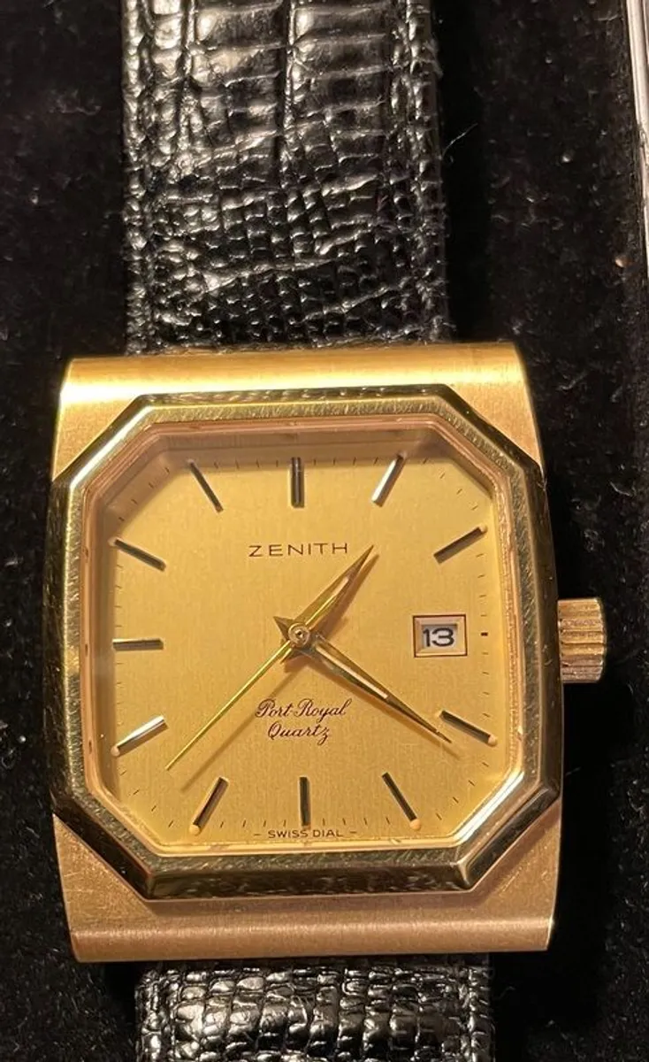 watch Zenith port royal gold electroplated rare beautiful watch - Image 2