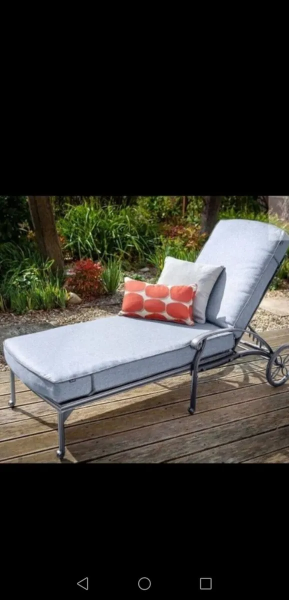 Brand New Hartman Antique Grey Cast Alum Lounger - Image 1