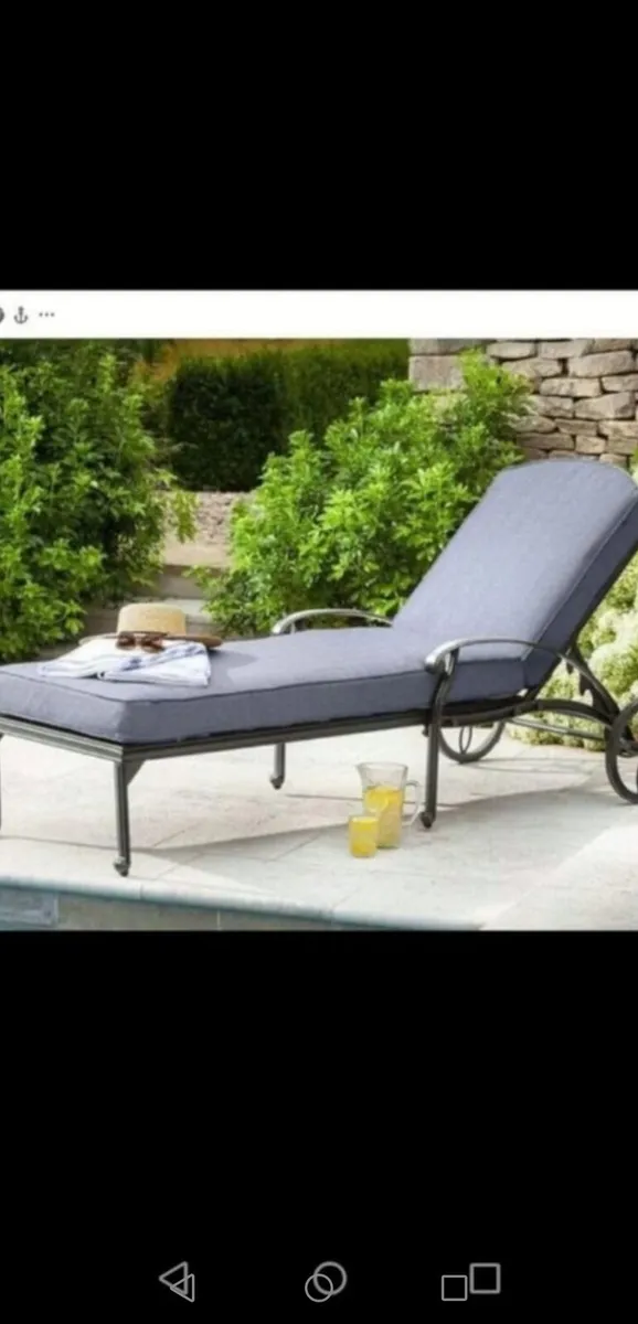 Brand New Hartman Antique Grey Cast Alum Lounger - Image 2