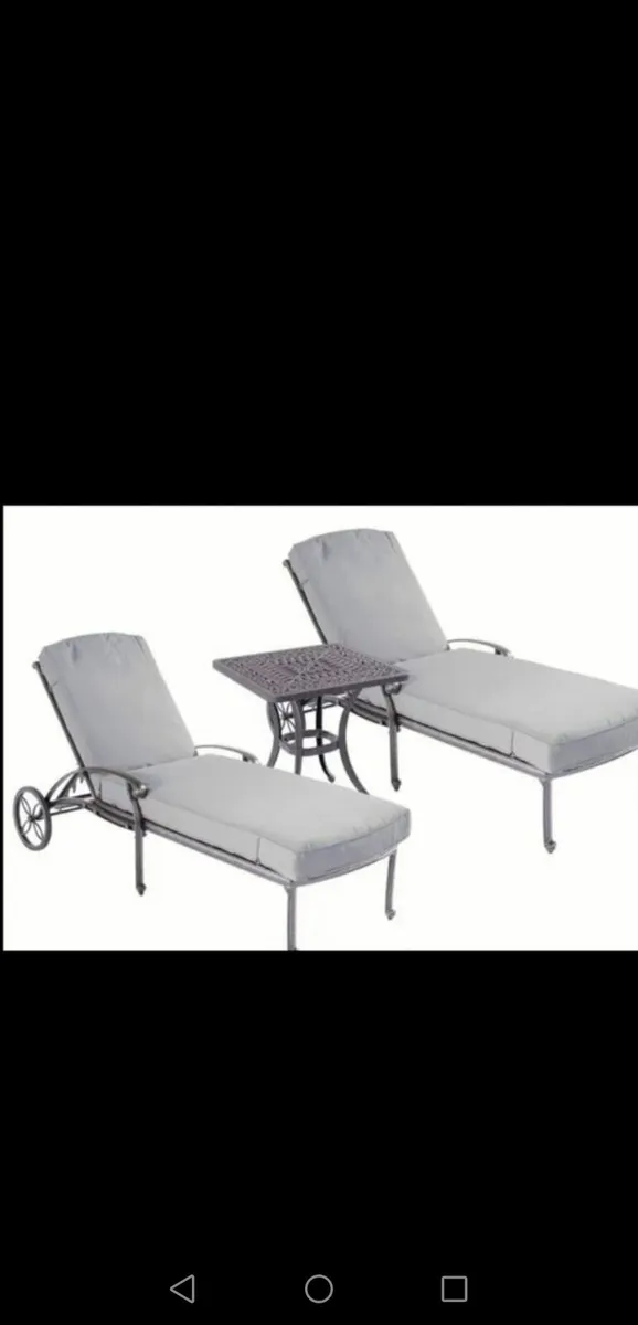 Brand New Hartman Antique Grey Cast Alum Lounger - Image 3