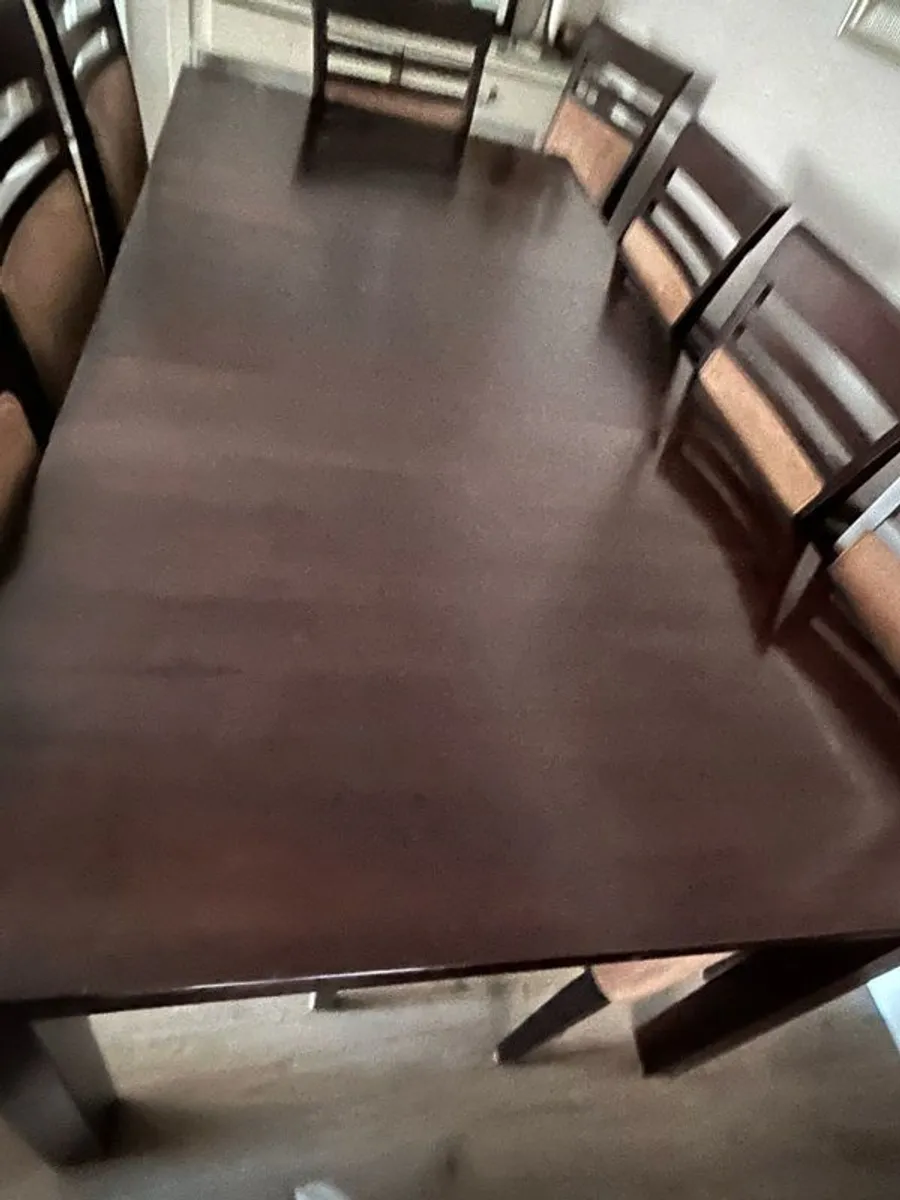 Dining Table and 8 Chairs - Image 2