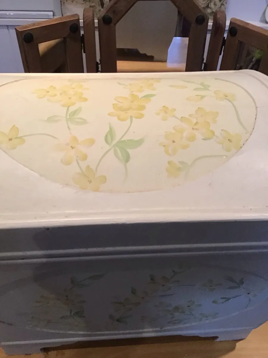 WOODEN SHABBY CHIC STORAGE BOX - Image 3