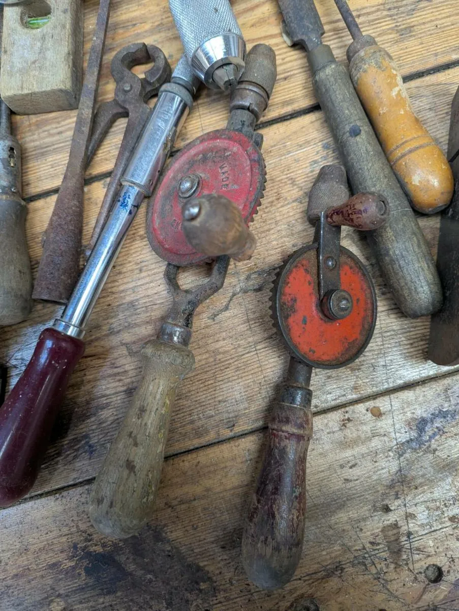 Collection of old woodworking tools - Image 2