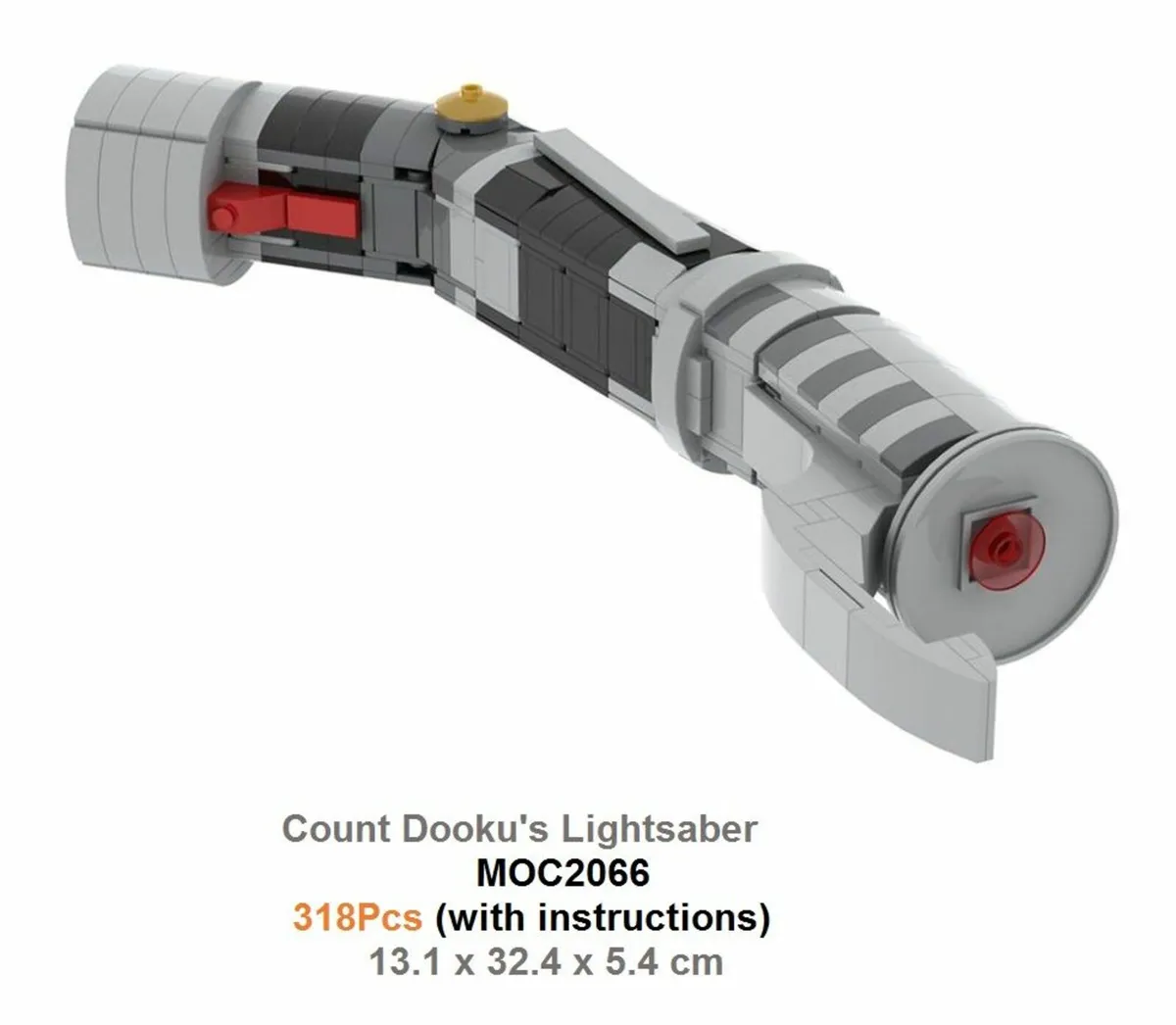 Star Wars Count Dooku Lightsaber Lego Compatible - Image 1