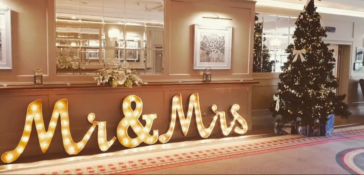 Rustic Mr & Mrs Sign - Image 3