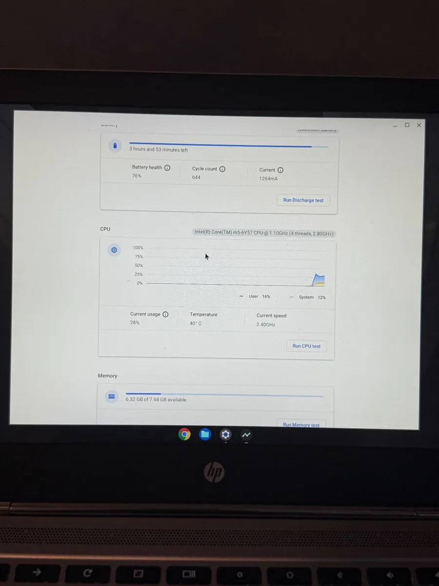 HP 13 G1 ChromeBook Laptop m5/8GB/32GB/FHD - Image 3