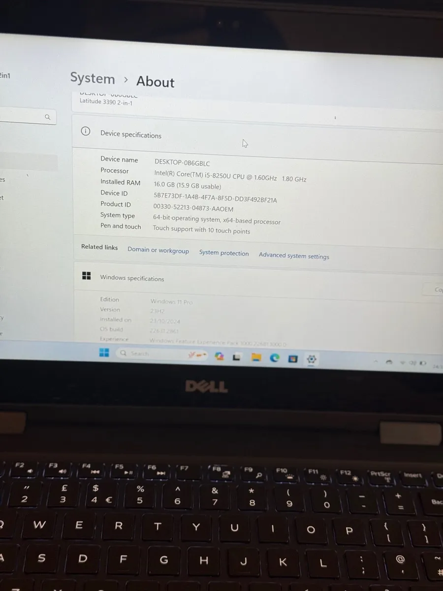 Dell Latitude 3390 2in1 Laptop i5/16GB/256SSD/FHD - Image 3