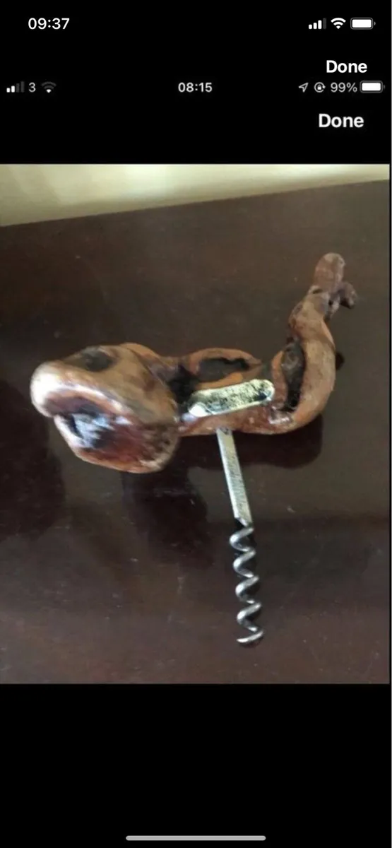 Vintage Twisted Timber Corkscrew - Image 2