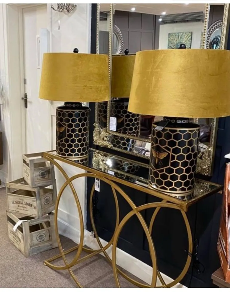 Gold Console Table - Image 4