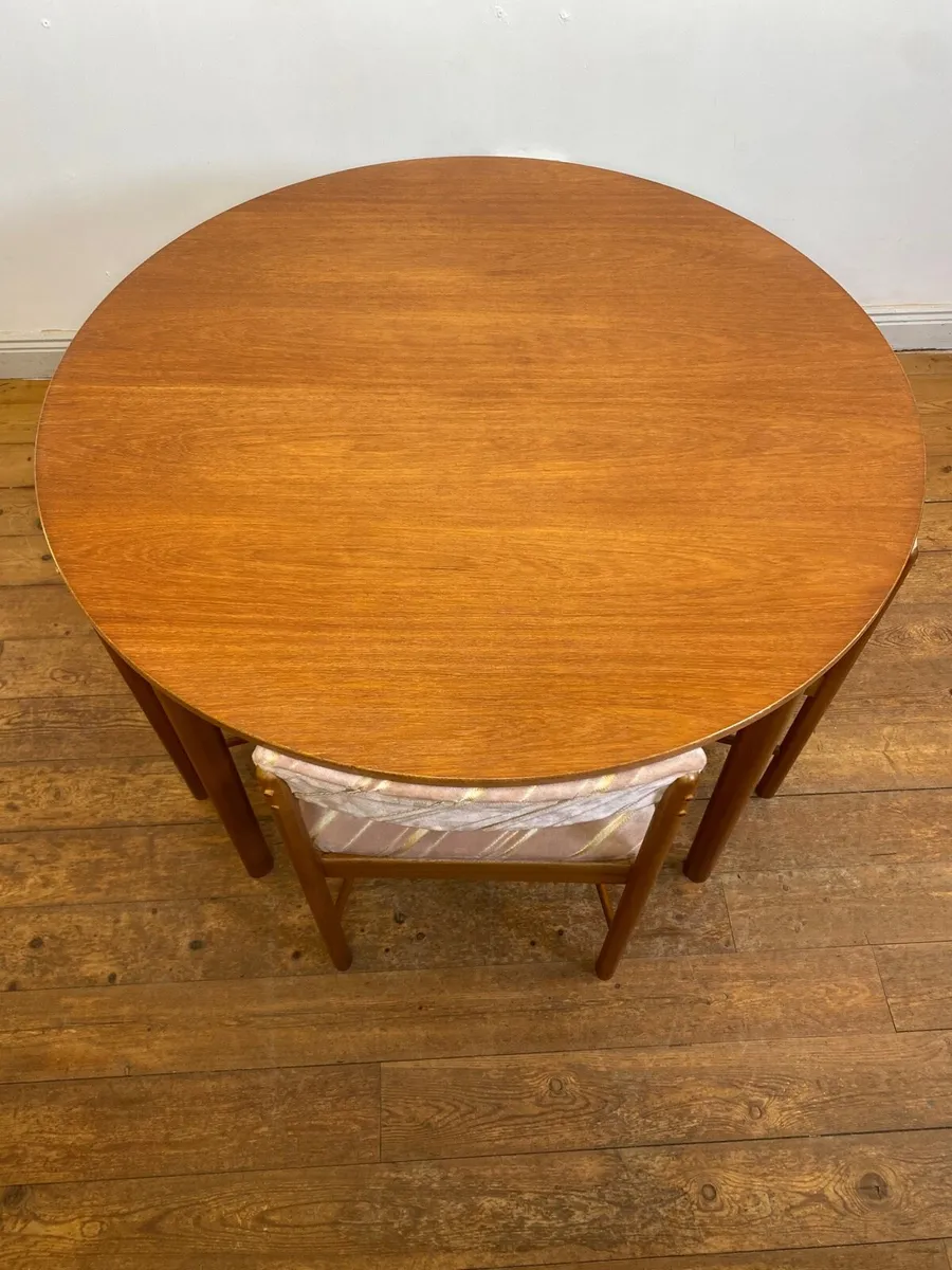 Mid Century McIntosh Teak Table & Chairs - Image 2