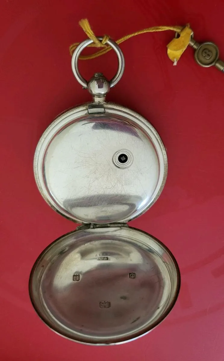 Antique silver pocket watch - Image 2
